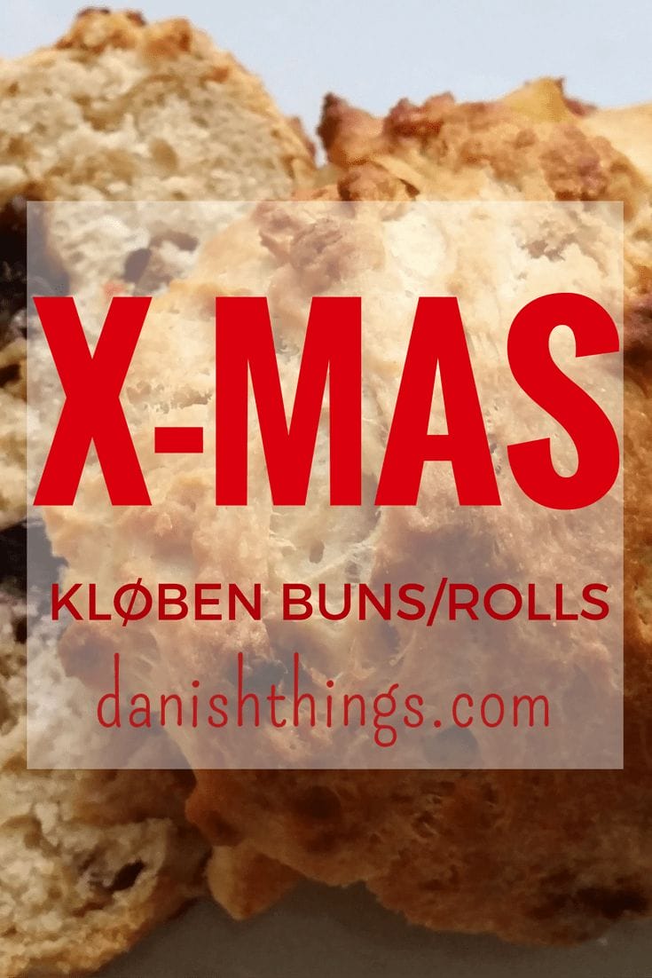 Kløbenboller - kloeben buns or kloeben rolls - The delicious fatty, sweet Christmas bun filled with butter and dried fruit - what's not to like! Find the recipe @ danishthings.com