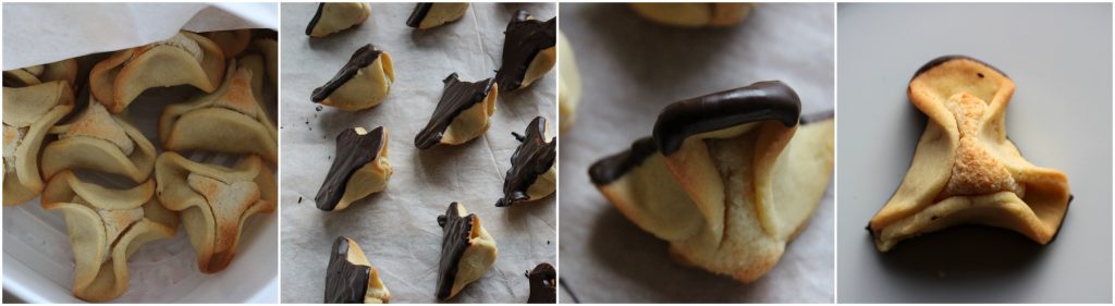 Napoleon's hat - a classic Danish shortbread cake shaped like a triangular hat filled with marzipan - find the recipe at danishthings.com © Christel Danish Thing