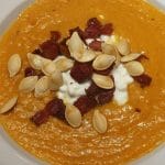 Hjemmelavet græskarsuppe med gulerødder eller græskar- og gulerodssuppe - find opskrifterne på danishthings.com © Christel Danish Things