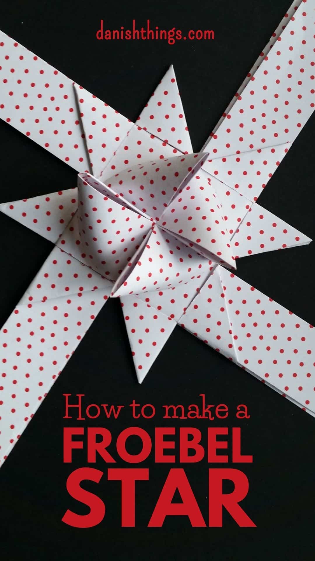 How to make a Froebel star - a classic Danish Christmas decoration. A Christmas star - step-by-step guide. Whether you weave or fold paper stars, if you are a beginner or experienced, you will get help with text, photos, and videos for every step. Find recipes, step-by-step guides, free print, and inspiration for this time of year at danishthings.com © Christel Parby - Danish Things #DanishThings #froebelstar #frobelstern #paperstar #paper #star #howto #howtoguide #danish #christmas #decoration #homemade #decoration #danishchristmas #danishstar #adventstar #advent #nordic #german #christmasstar