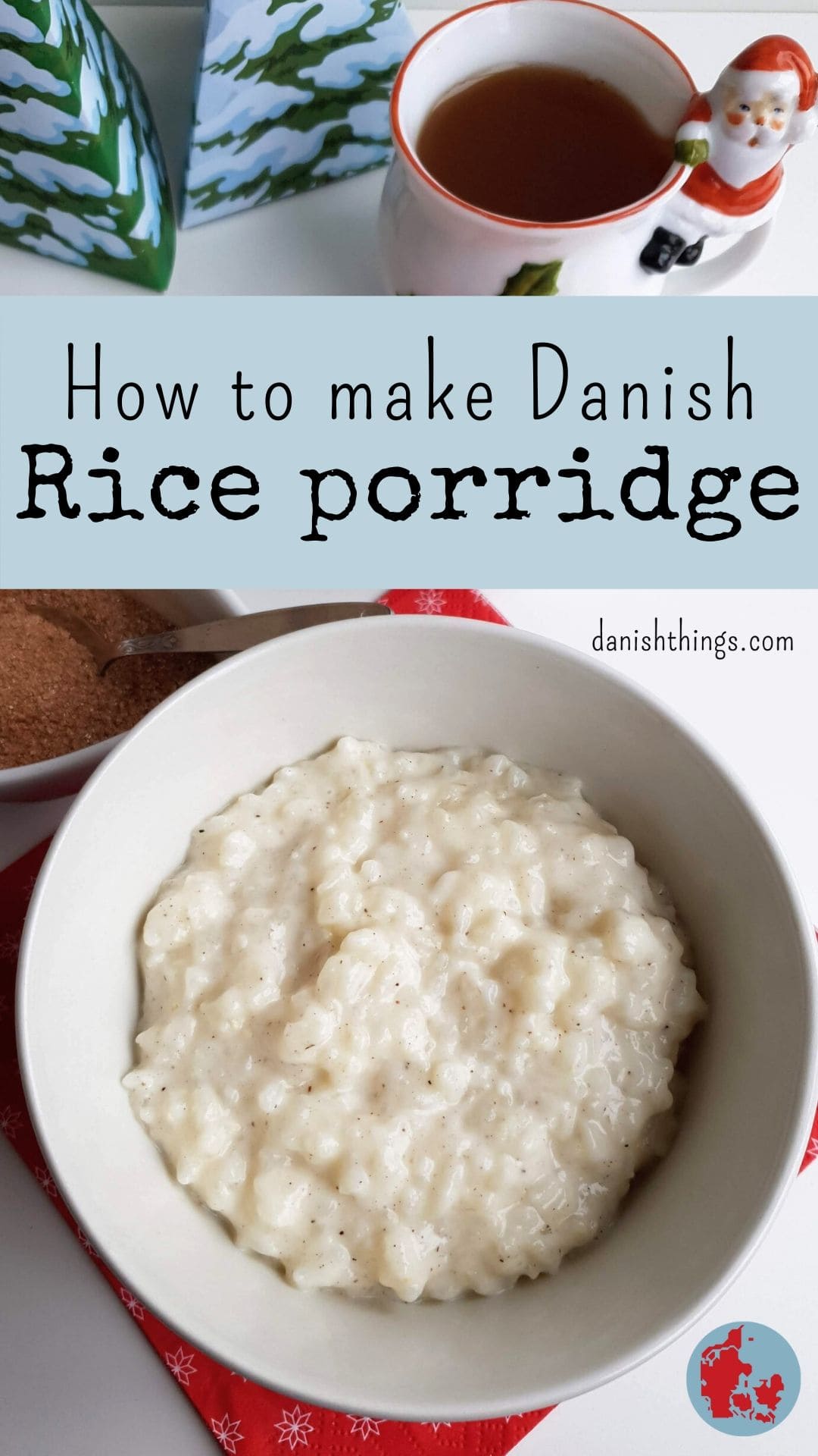 Rice porridge - how to make Danish rice porridge easily in the microwave. Make a delicious rice porridge, eat it for breakfast or dinner, or use it in rice puddings or rice pancakes. Find recipes, free print, and inspiration @ danishthings.com 