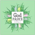 Påskekort og påsketoppe - dekoration til væg, mail eller slikposen ...