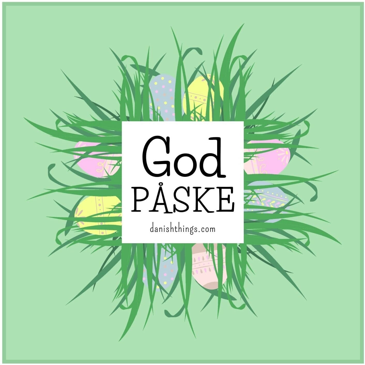 Påskekort og påsketoppe - dekoration til væg, mail eller slikposen ...