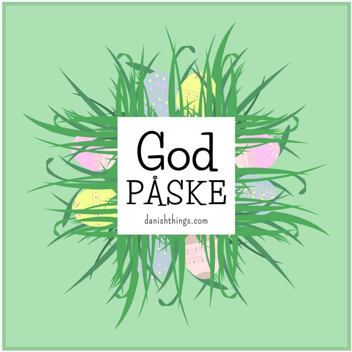 Påskekort og påsketoppe - dekoration til væg, mail eller slikposen ...