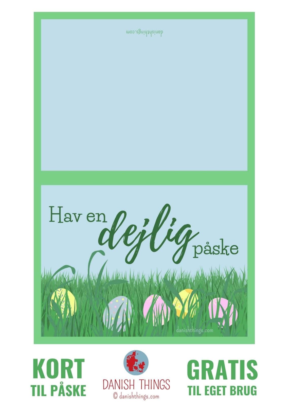 Påskekort og påsketoppe - dekoration til væg, mail eller slikposen ...